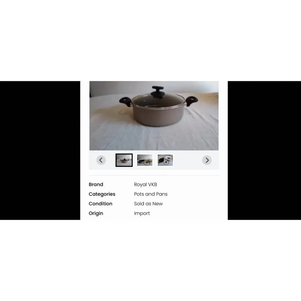 Casserole Pot & Lid (26cm)Royal VKB*